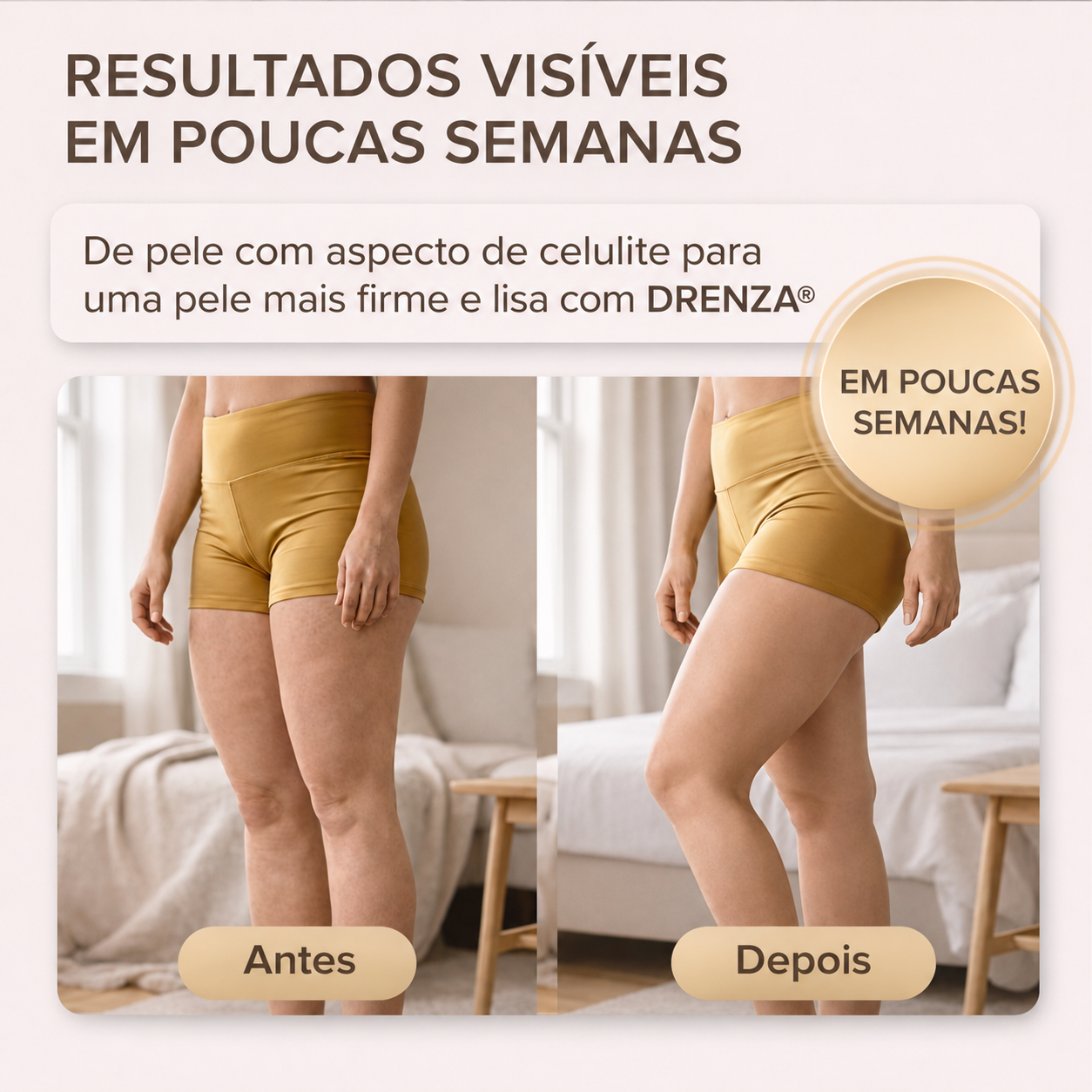 DRENZA® Lift™ – Sistema 4 em 1: Ritual corporal em casa para pernas mais leves e livres de celulite