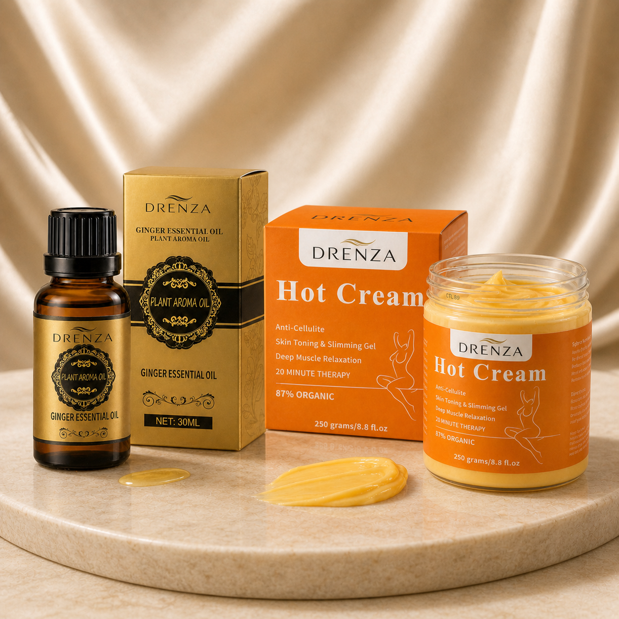 Kit 1 Óleo de Gingibre + 1 Creme Anticelulite (28% OFF)